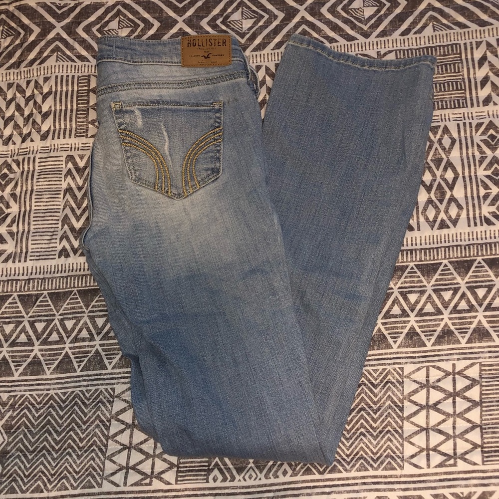 Hollister low rise distressed jeans